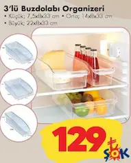 3'LÜ BUZDOLABI ORGANİZERİ